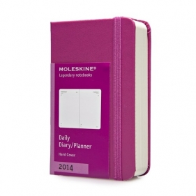 Kalendarz 12-miesięczny Moleskine XS dzienny magenta - <br />