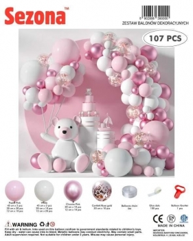 Balony 107szt