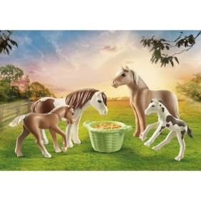 Playmobil Country: Dwa konie islandzkie ze źrebakiem (71000)