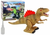 Dinozaur ziejący ogniem brązowy