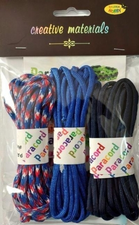 Zestaw paracord 2,8mb 3 kolory