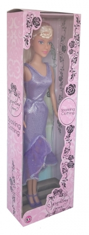 Lalka Sparkling Gown fioletowa