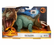 Figurka Jurassic World Dinozaur Dziki ryk Triceratops (HDX17/HDX40)