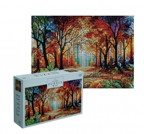 Puzzle 2000: Stained Glass 1 - Colorful Forest