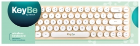 Klawiatura bezprzewodowa Keybe - Bean White
