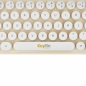 Klawiatura bezprzewodowa Keybe - Bean White