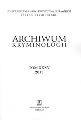 Archiwum kryminologii T XXVII