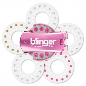 Blinger - Urządzenie do ozdabiania kryształków - metaliczny różowy (JAZ-18500)