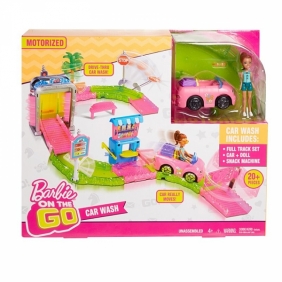 Barbie Myjnia samochodowa zestaw + Lalka (FHV91)
