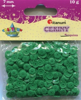 Cekiny zielone 7mm 10g