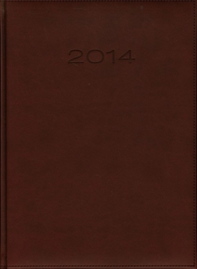 Kalendarz 2014 A4 31T Bordowy menadżerski tygodniowy - <br />