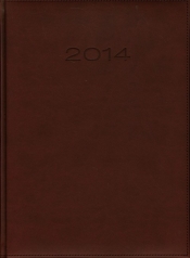 Kalendarz 2014 A4 31T Bordowy menadżerski tygodniowy - <br />