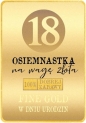 Karnet Urodziny 18