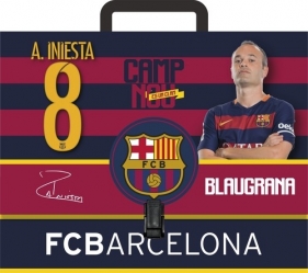 Teczka z rączką A4 FC Barcelona Iniesta 8