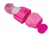 Temperówka z gumką "Buźka" E-BOT różowa