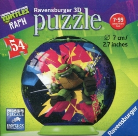 Puzzle 3D Żółwie Ninja 54 Raphael - <br />