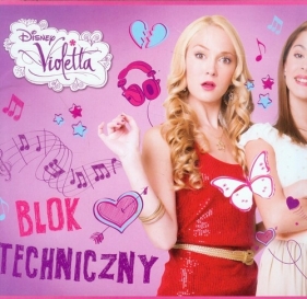 Blok techniczny A4 Disney Violetta 10 kartek fiolet - <br />