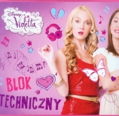 Blok techniczny A4 Disney Violetta 10 kartek fiolet - <br />