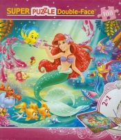 Puzzle dwustronne + mazaki 108 Mała Syrenka