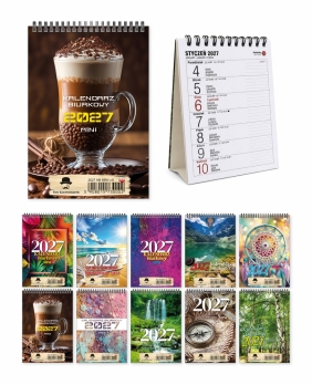 Kalendarz 2027 A5 biurkowy tygodniowy Mini, 1 szt