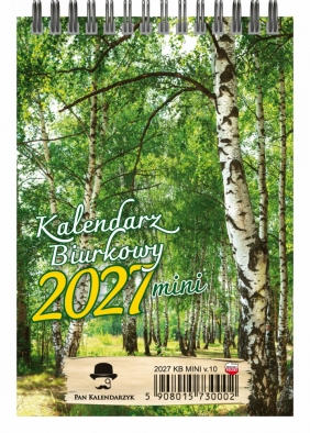Kalendarz 2027 A5 biurkowy tygodniowy Mini, 1 szt