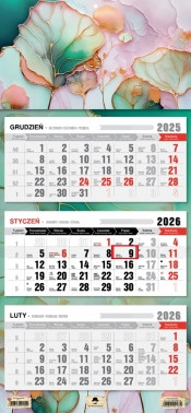 Kalendarz trójdzielny z płaską główką 2026, 1 szt.