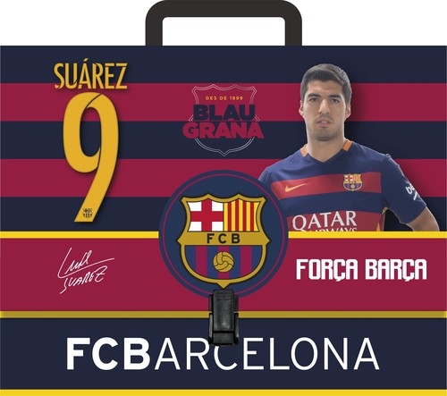 Teczka z rączką A4 FC Barcelona Suarez 9