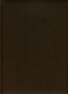 Kalendarz 2014 A4 31T Ciemnobrązowy menadżerski tygodniowy - <br />