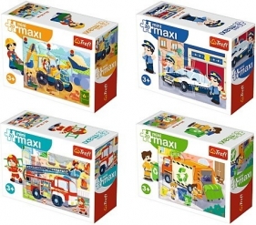 Puzzle 20 elementów Mini Maxi - Pojazdy ratunkowe/ 24 sztuki (56013)