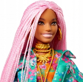 Barbie Extra: Tęczowe warkoczyki - Lalka + akcesoria (GRN27/GXF09)
