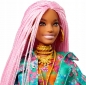 Barbie Extra: Tęczowe warkoczyki - Lalka + akcesoria (GRN27/GXF09)