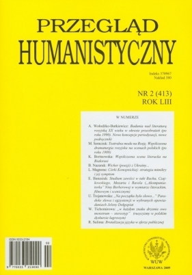 Przegląd humanistyczny 2/2009 - <br />