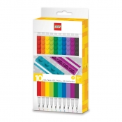 Kolorowe długopisy żelowe LEGO, 10 szt.