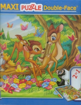 Puzzle dwustronne 2w1 Maxi 108 Bambi - <br />