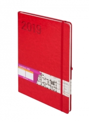 Formalizm A4 Kalendarz czerwony 2019