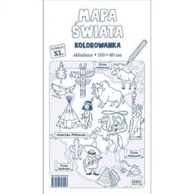 Kolorowanka XL. Mapa świata - Opracowanie zbiorowe