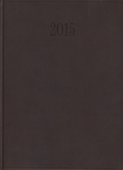 Kalendarz 2015 Książkowy Dzienny A4 z obszyciem TUCSON brązowy - <br />