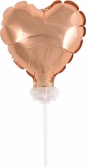 Balon foliowy Godan różowo-złoty 8 cm serce (BS-4RZ)