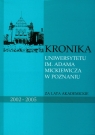 Kronika Uniwersytetu im. Adama Mickiewicza w Poznaniu za lata akademickie