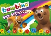 Blok techniczny A4 Bambino 10 kartek Miś