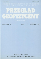 Przegląd Geofizyczny Rocznik L 2005 Zeszyt 3-4