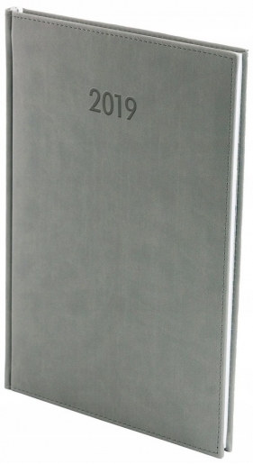 Kalendarz 2019 KKA4TL książ A4 tyg LUX szary
