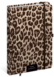 Kalendarz książkowy B5/192k Mat+UV - Leopard