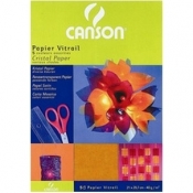 Papier witrażowy Canson A4 40g 5ark 5 kolorów (200992700)
