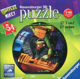 Puzzle 3D Żółwie Ninja 54 Mikey - <br />