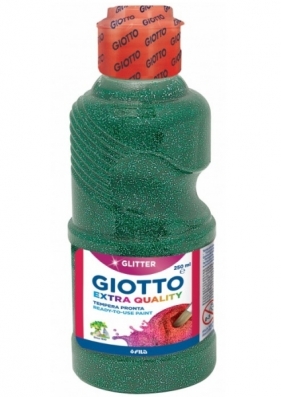 Giotto farba plakatowa glitter green 250 ml (531205)
