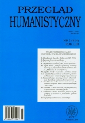 Przegląd humanistyczny 3/2009 - Opracowanie zbiorowe