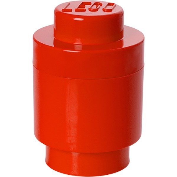LEGO Pojemnik Okrągły 1 Czerwony