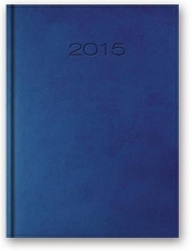 Kalendarz 2015 A5 21D Virando dzienny niebieski - <br />