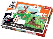 Puzzle Krecik 2 w 1 Zabawy na polanie (34400) - <br />